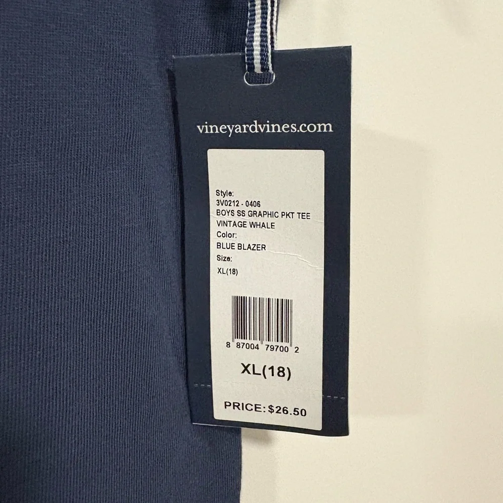 Vineyard Vines Men's Deep Blue Short Sleeve Tee